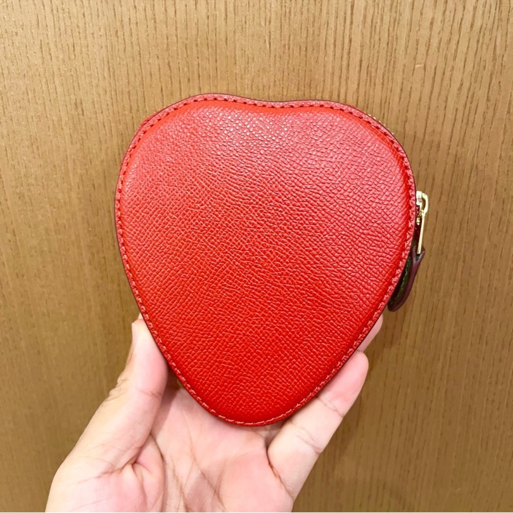 JUDY EX LABEL do not buy!!! Coach NWT Red and Green Strawberry coin case!! - Picture 2 of 6
